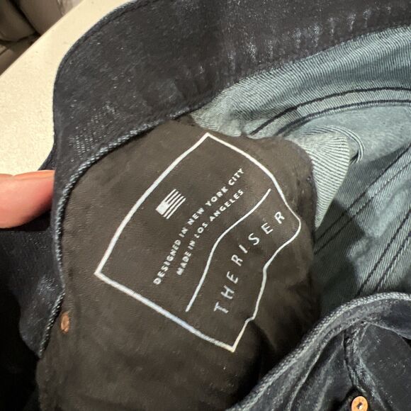 Ayr‎ Jeans Women 28 The Riser Dark Wash High Rise Skinny Jeans Raw Hem - Picture 11 of 14